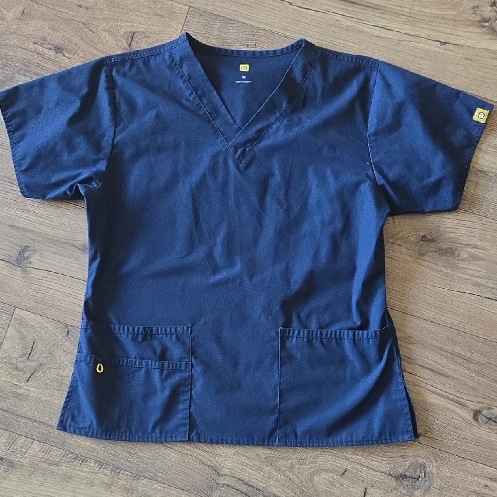 WonderWink Navy Short Sleeve Top